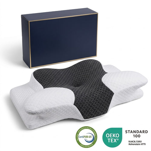 SlumberBreeze CloudAlign 3D Memory Foam Cervical Support Pillow